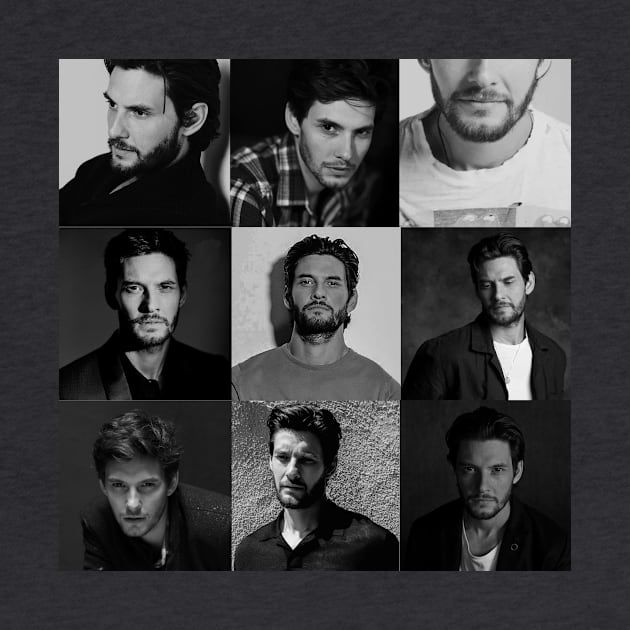 Ben Barnes Collage Black and white - Leo Zodiac by Athira-A